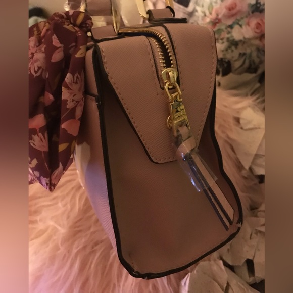 Steve Madden NWT Dusty Pink Crossbody Satchel Bag - Picture 7 of 8